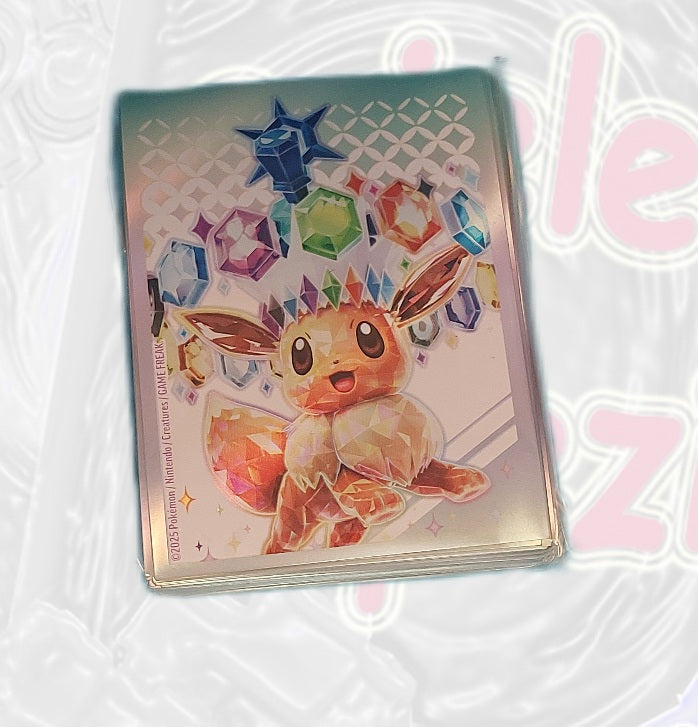 Pokemon Kartenhüllen Sleeve 65 Stk Evoli prismatische Entwicklungen
