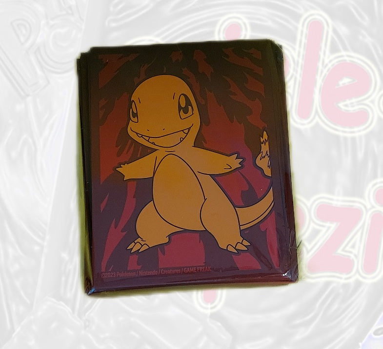 Pokemon Kartenhüllen Sleeve 65 Stk Glumanda Obsidianflammen