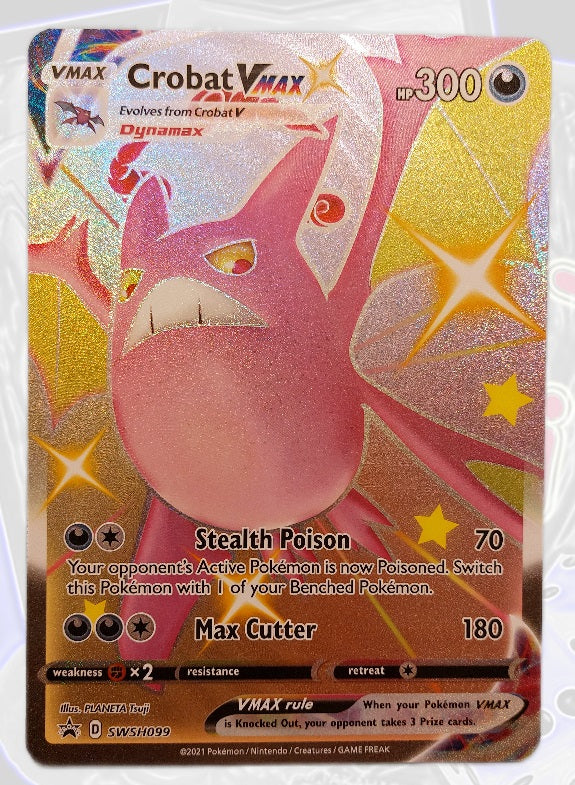 Pokemon XXL Karte Crobat VMAX SWSH099 Englisch