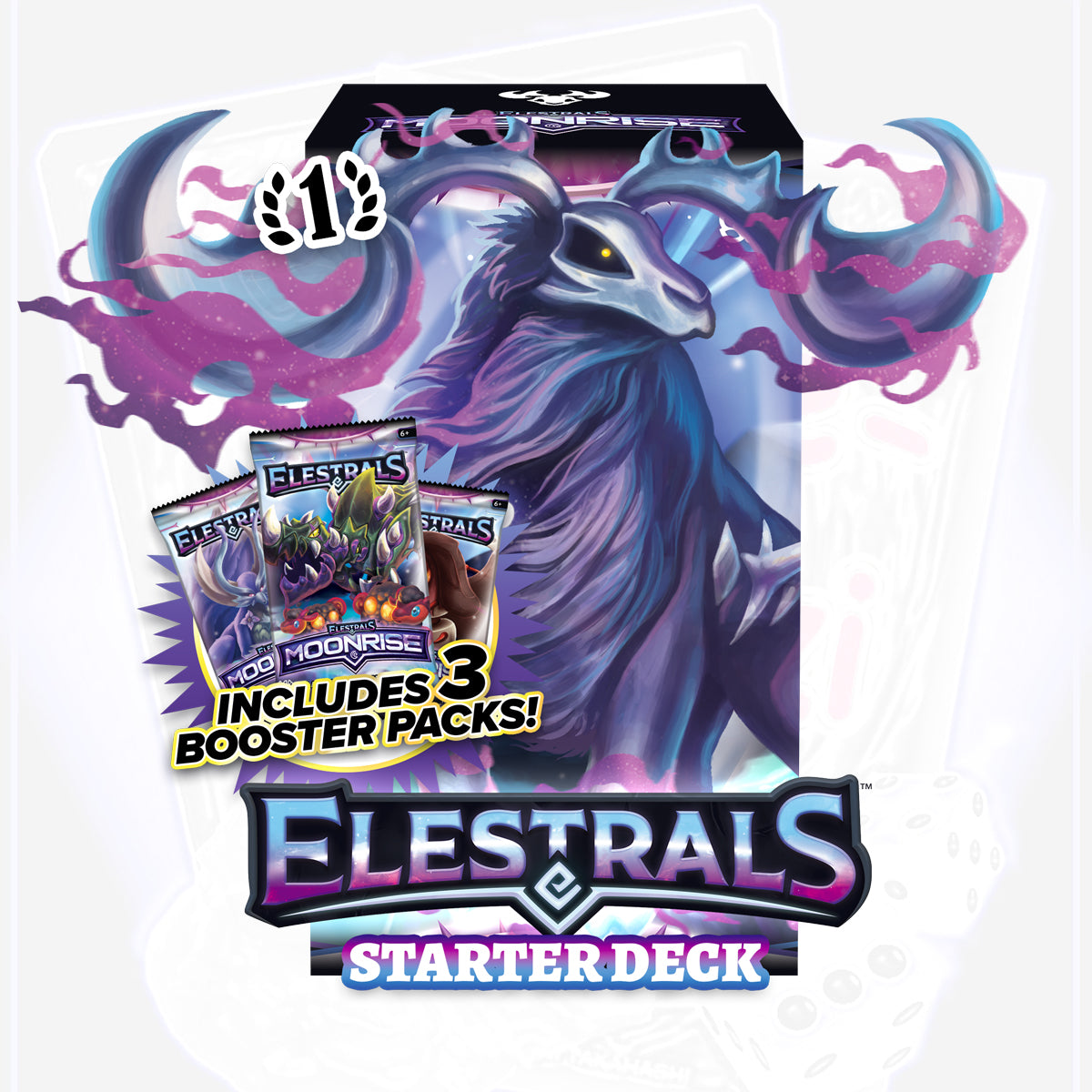 Elestrals Moonrise Starterdeck  Posthumoose mit 3 Booster Packs (EN) 