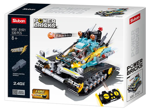 Sluban Power Bricks - Scorpion R/C Raupenfahrzeug mit Fernsteuerung M38-B1021