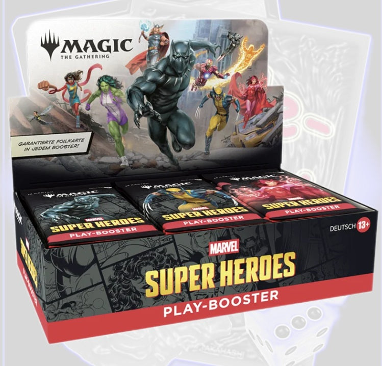 MTG Magic: The Gathering Marvel Super Heroes Play-Booster Display (DE)
