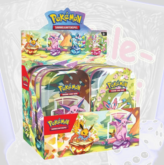 Pokémon Prismatische Entwicklungen Mini Tin Display (DE) PRE KP08.5